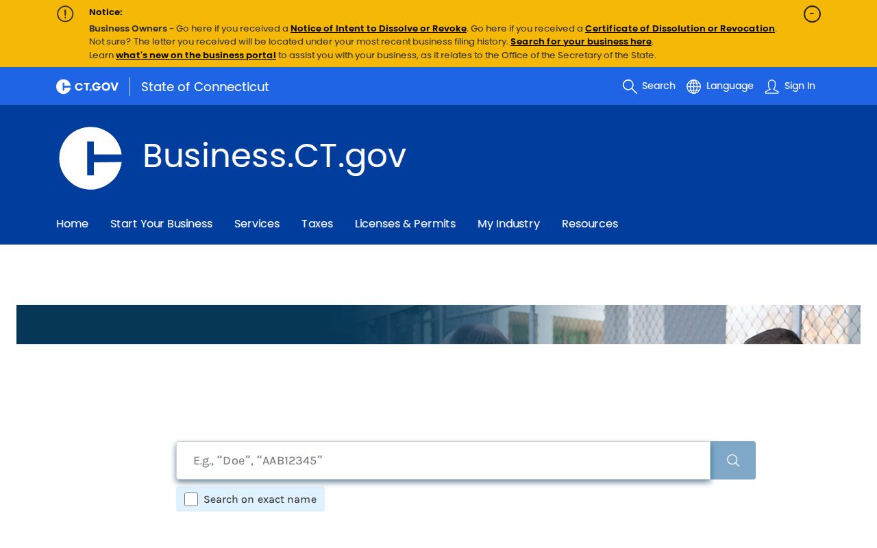 Torrington neighbors business registry public affiliation search