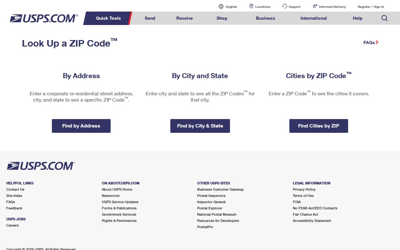 Torrington ZIP code directory USPS address lookup